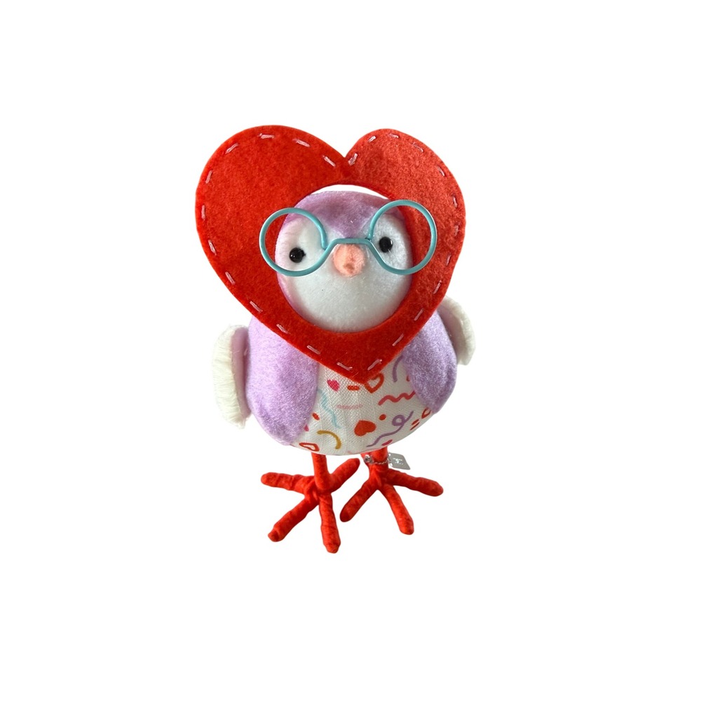 Target Wondershop Radley Bird Valentine 2022 Purple Heart Glasses Figurine Decor